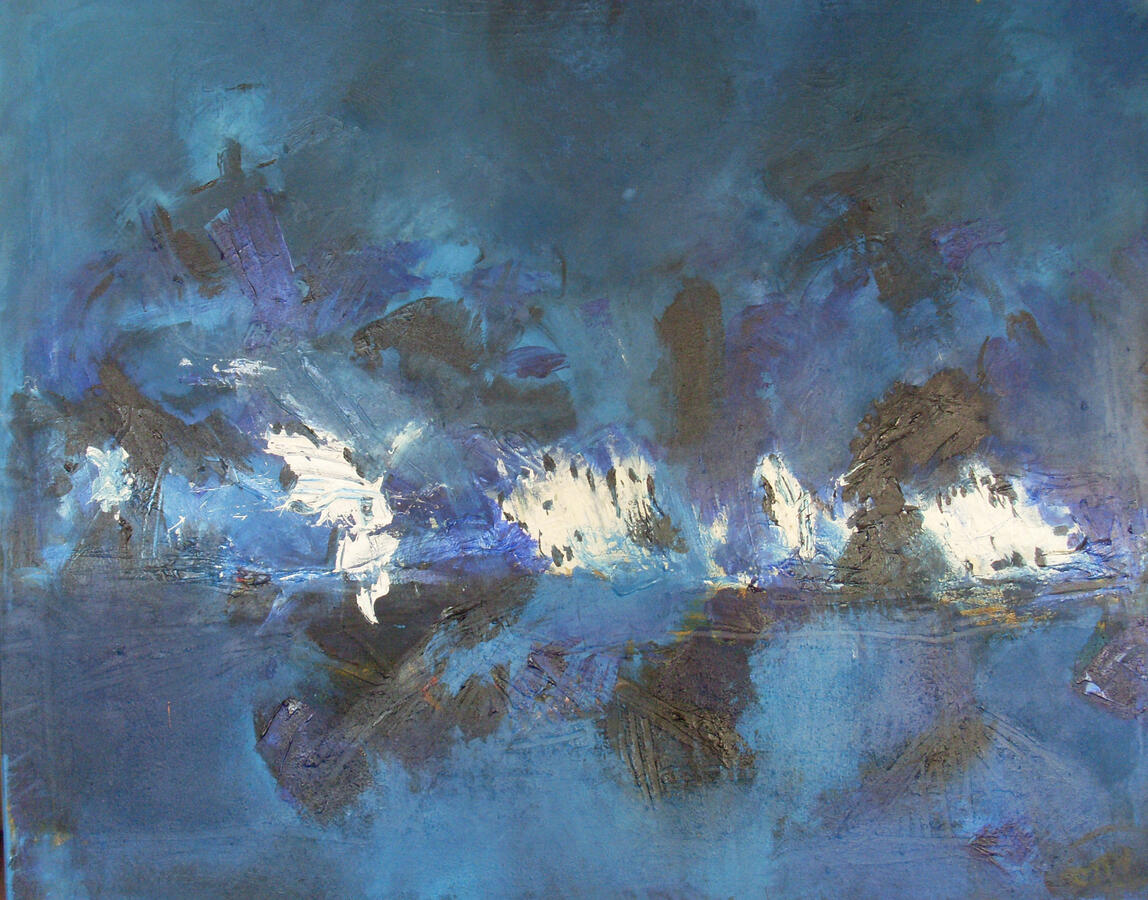 Lights coming up, 100 x 120